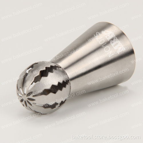 New Stainless Steel Russian Tulip Small Sphere Ball Icing Piping Tips Cake Decorating Nozzles#NO107S